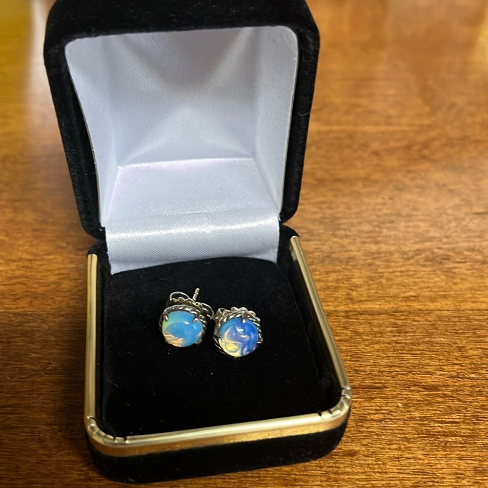 David Yurman Chatelaine Earrings with Moonstone